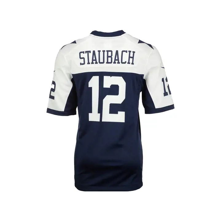 MAILLOT RETRAITÉ DES COWBOYS NFL ROGER STAUBACH marine/blanc