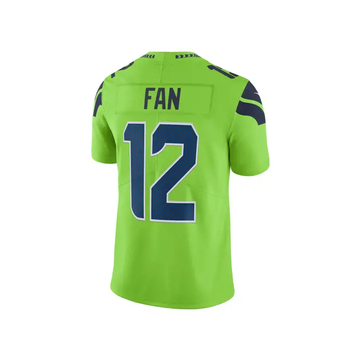 Maillot Color Rush NFL Seahawks Fan #12 Édition Limitée Vert