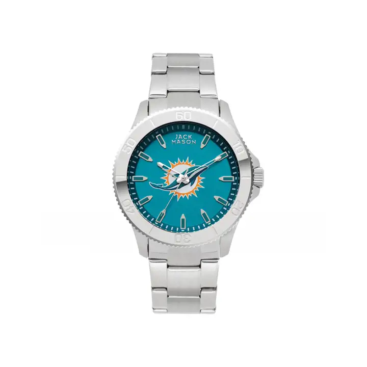 Miami Dolphins Bracelet Sport Couleur Homme argt
