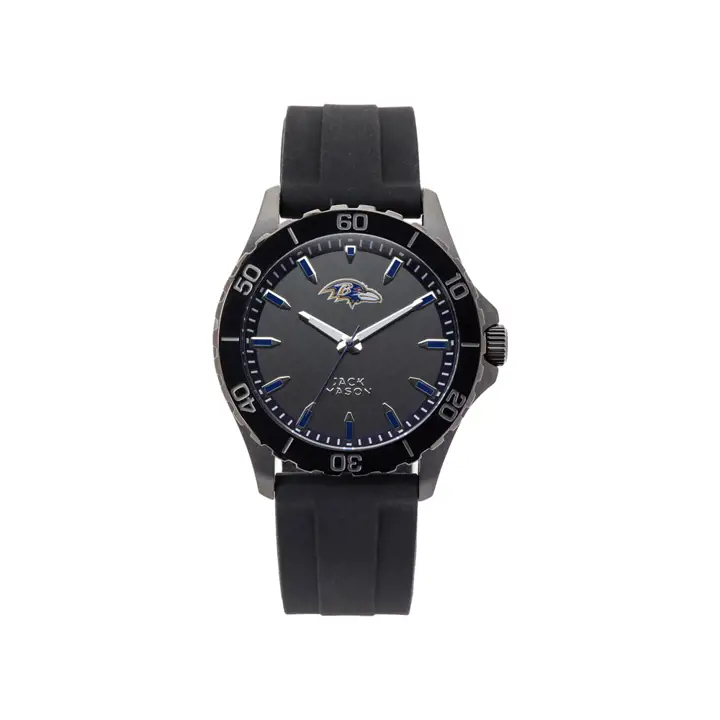 Baltimore Ravens Hommes Bracelet de sport en silicone noir