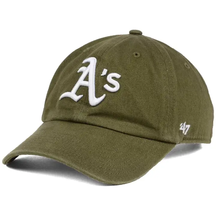 Oakland Athletics MLB Olive/Blanc Casquette '47 Clean Up OLV