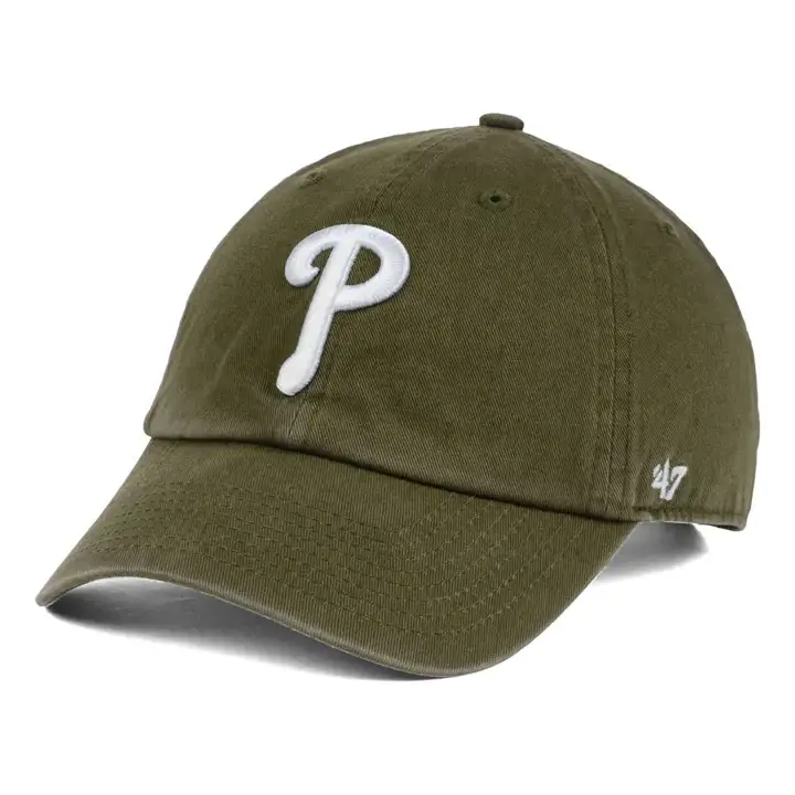 Casquette Philadelphia Phillies MLB Olive/Blanc '47 Clean Up OLV