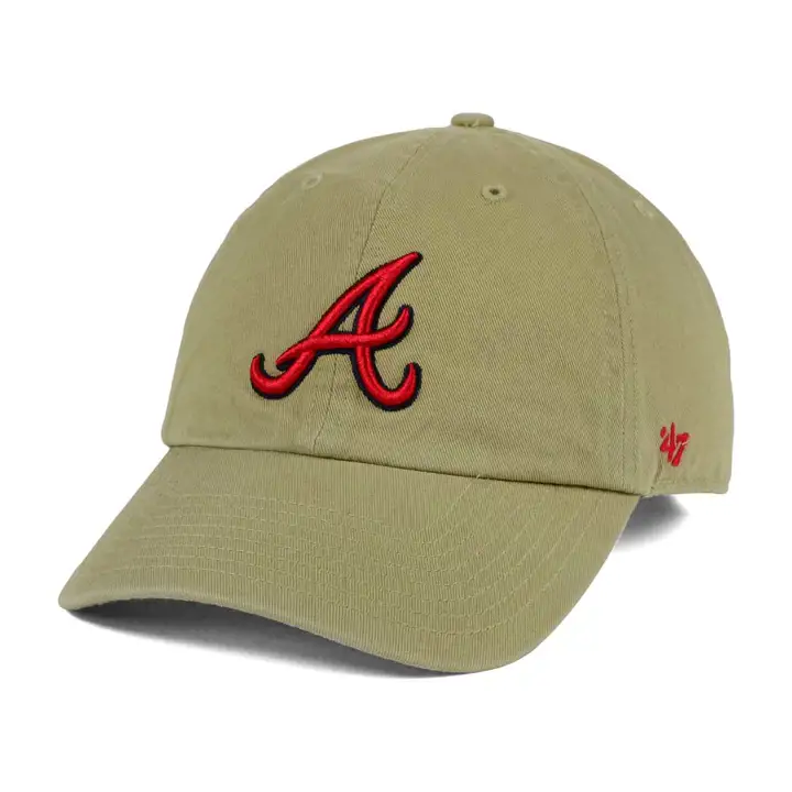 Casquette '47 Clean Up MLB Atlanta Braves Kaki