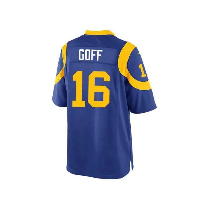 Maillot de match LA Rams NFL pour jeune Jared Goff bleu/gl