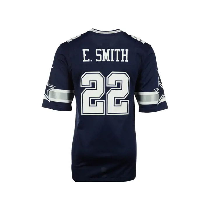 Maillot marine de joueur des Cowboys de la NFL retraité E Smith