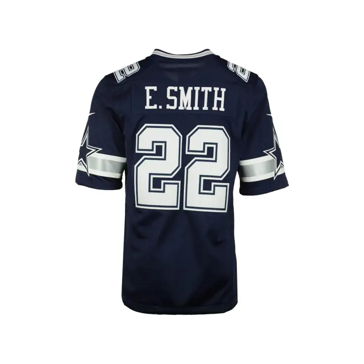 COWBOYS NFL Maillot Limité Joueur Retraité E Smith marine/blanc