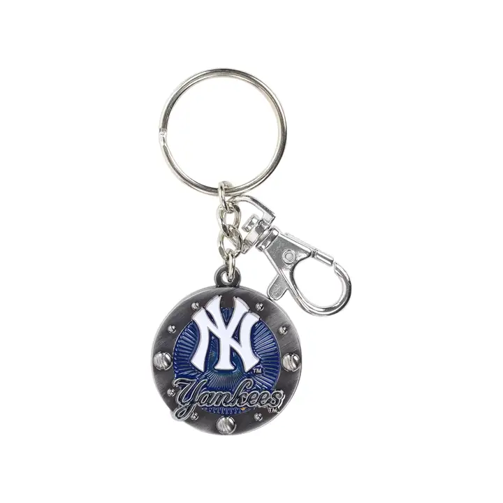 Porte-clés Yankees MLB IMPACT    Métal/bleu marine/blanc