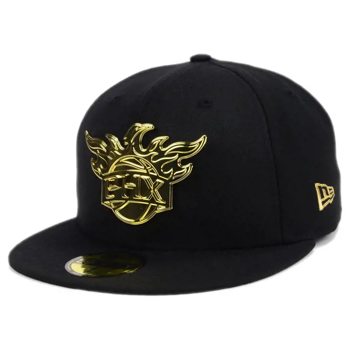 PHOENIX SUNS NBA CURRENT O'GOLD 59FIFTY BLK/MT GLD