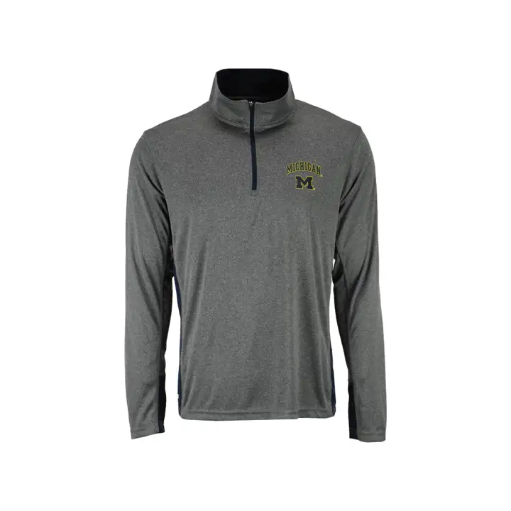 Michigan Wolverines NCAA Ridge Runner Pull-over 1/4 Zip 16 G