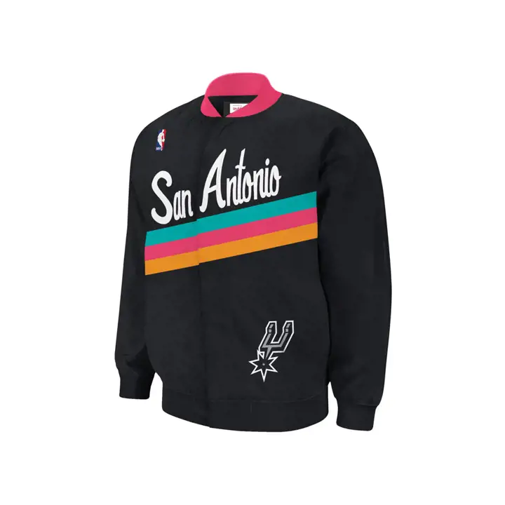 SPURS NBA M&N Vestes d'échauffement Authentiques blk