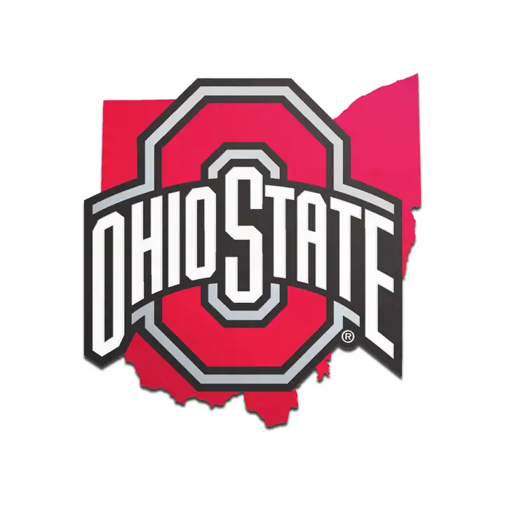 Emblème auto Ohio State rouge