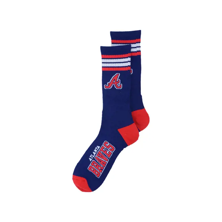 BRAVES 4 Stripe Deuce Crew 504 - XP BLEU MARINE/rouge