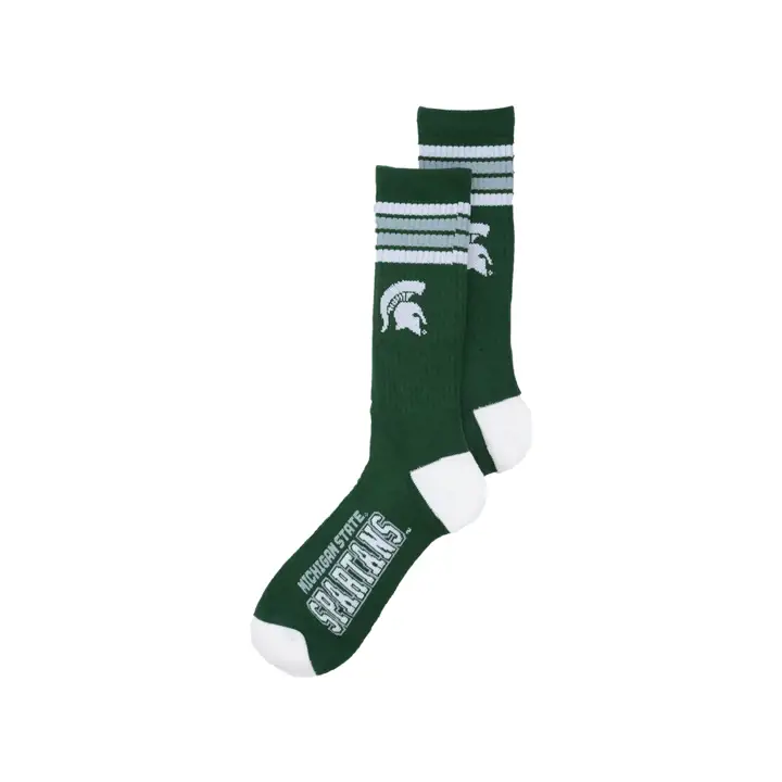 Michigan State Spartans Crew 4 rayures Deuce 504 Vert/blanc