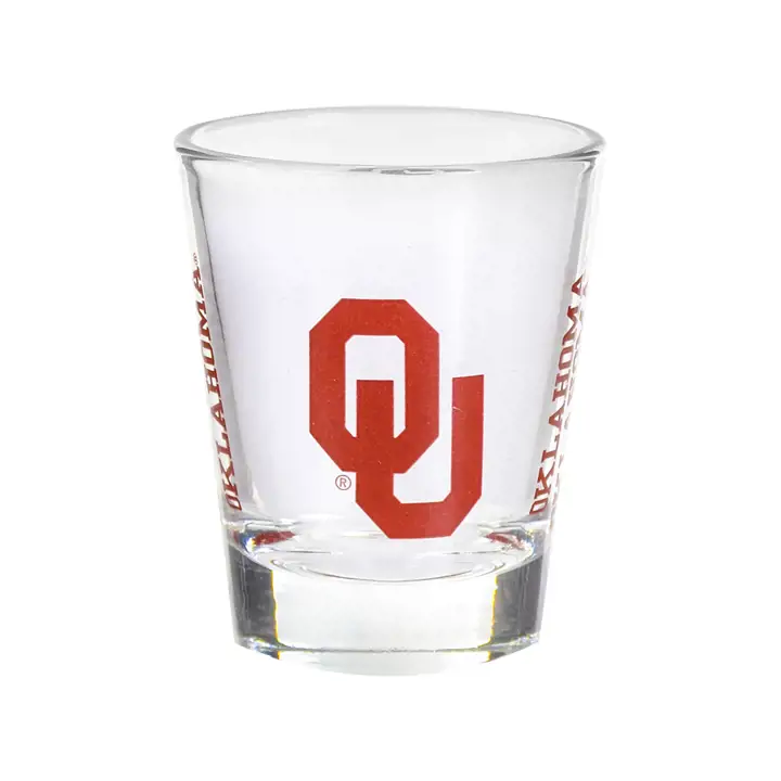 Verre à collectionner Oklahoma Game Day - 2 oz. transparent/rouge foncé