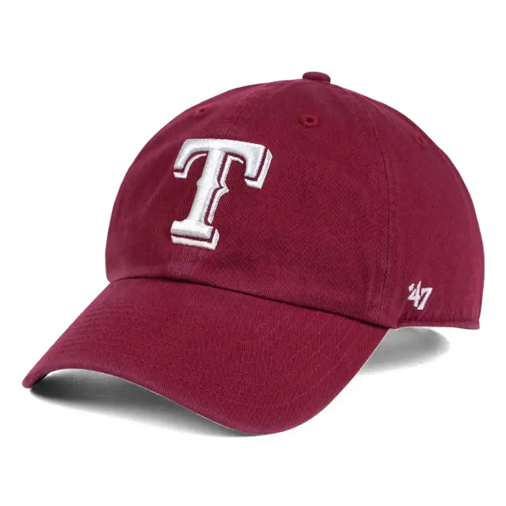 TX RANGERS MLB Casquette ajustable Clean Up '47 blanc/rouge