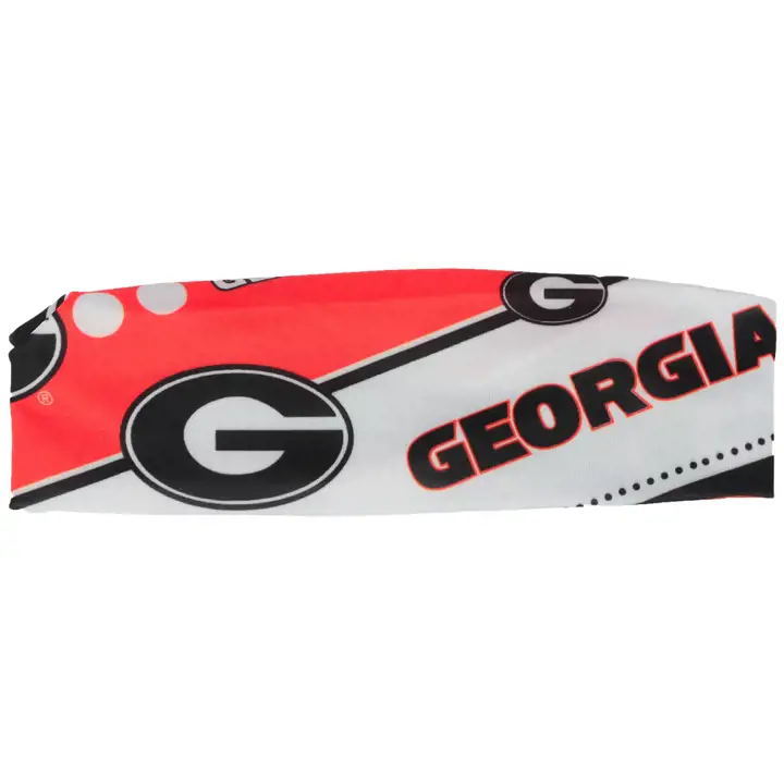 Bandeau Georgia élastique rouge/blanc/noir
