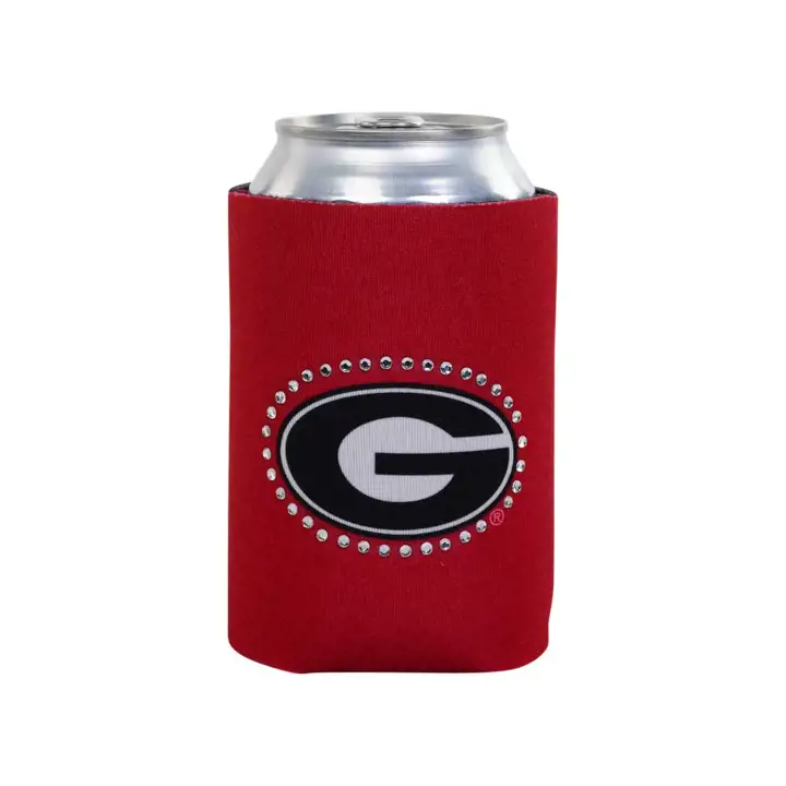 Porte-canette Georgia Bulldogs Bling ROUGE