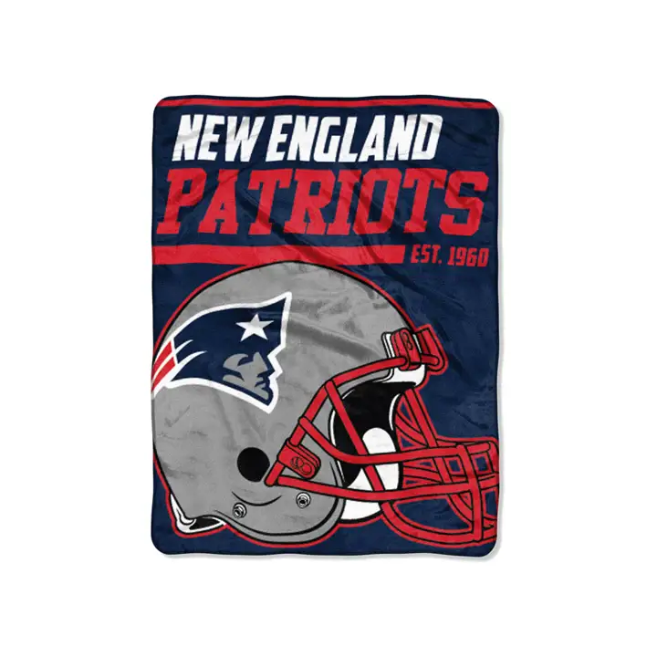 "Plaid Micro Raschel New England Patriots 117x152 cm « 40 Yard Dash »   NA"