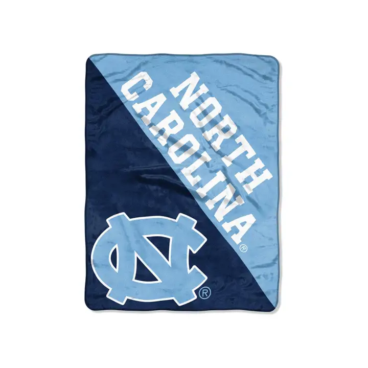 Couverture micro-raschel North Carolina Tar Heels 46x60 po « Demi-teinte » LBL