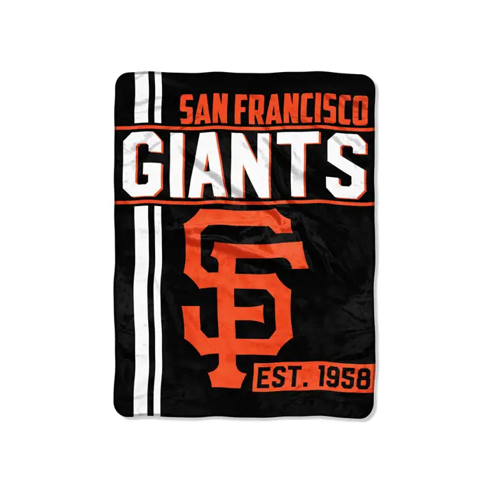 "Micro Raschel 46x60 des Giants de San Francisco « Walk Off » NOIR/org"