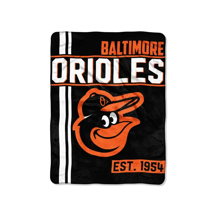 "Couverture micro-raschel Baltimore Orioles 117x152 cm « Walk Off » noire"