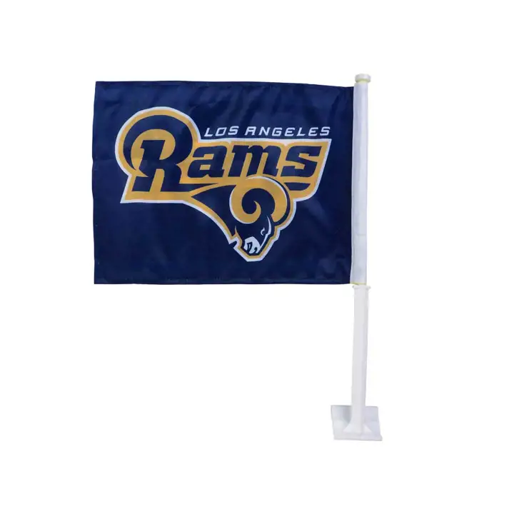 Drapeau de voiture LA Rams Rico marine