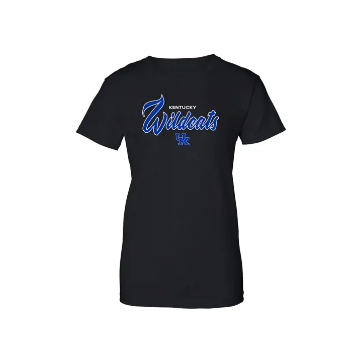 T-shirt rayé Kentucky 2F NCAA pour femme, taille 16, noir