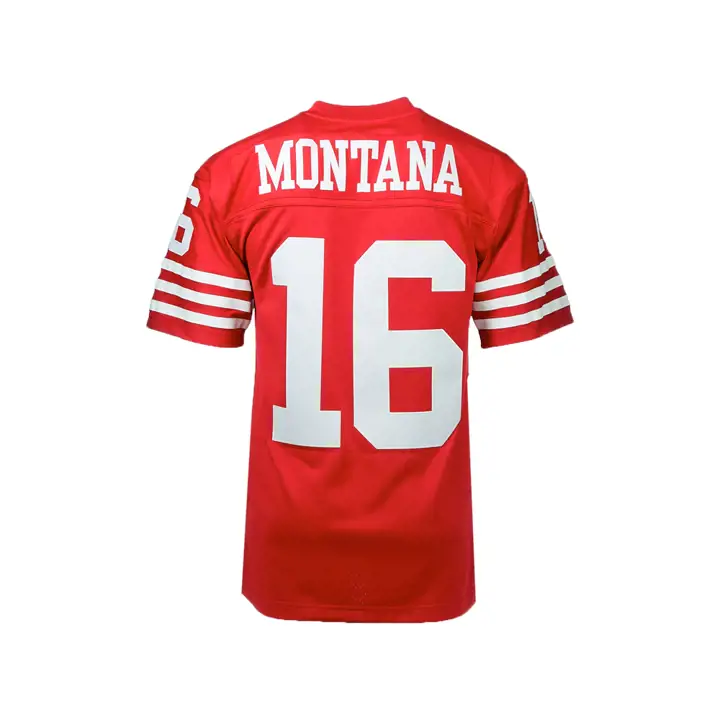 Maillot NFL des 49ers - Anciens joueurs - Montana - Rouge