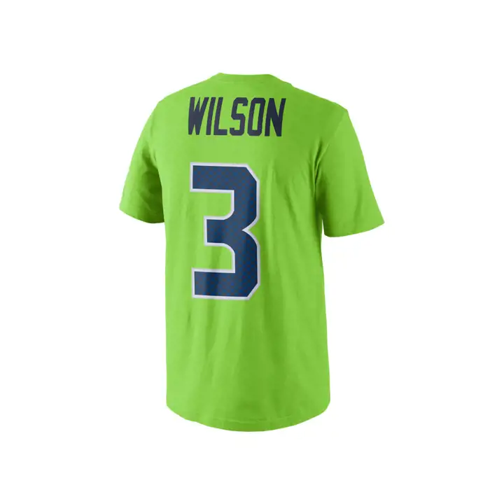 T-shirt NFL Seattle Seahawks Color Pack N/N vert citron Wilson