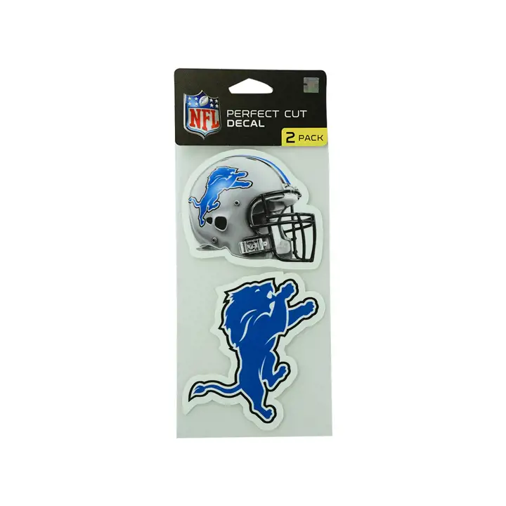 LIONS Décalcomanie découpée 4x4, 2 unités, assorties