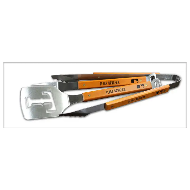 Spatule de sport Texas Rangers, ensemble de 3 pièces, argent