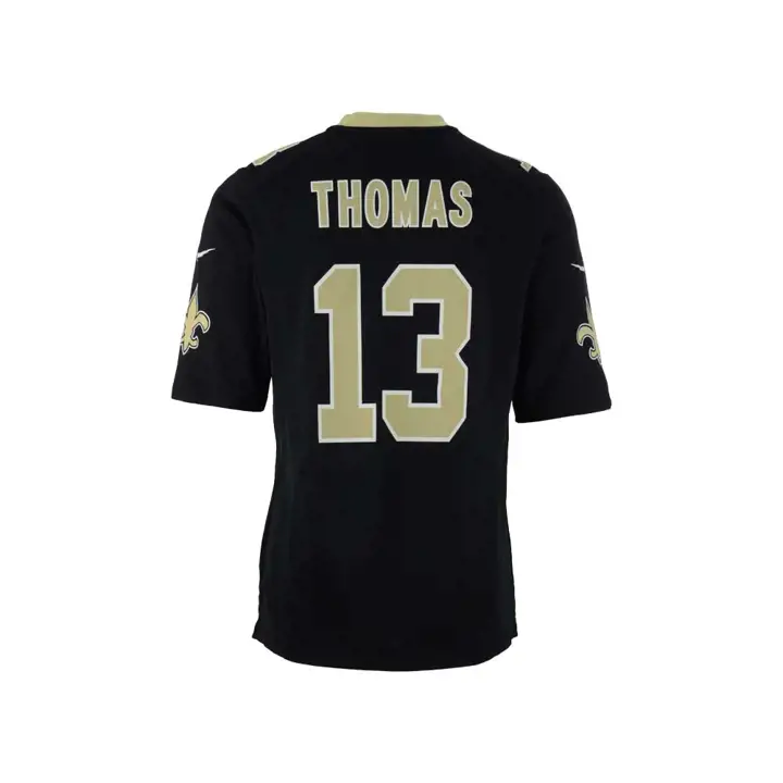 Maillot de match NFL SAINTS THOMAS noir