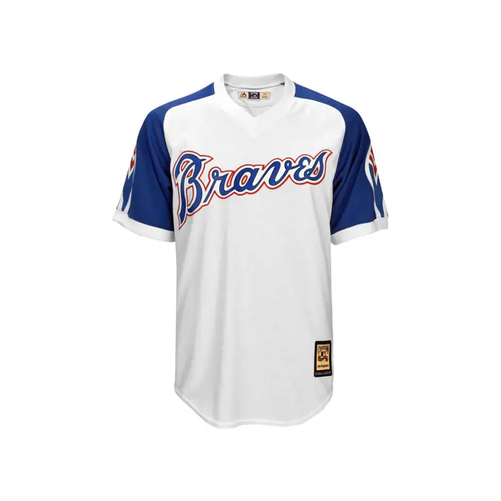 Maillot BRAVES MLB Coop Replica Vierge CB blanc/bleu royal