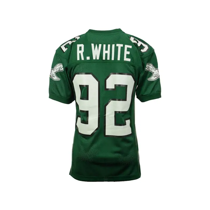 Maillot authentique M&N NFL des Eagles de Philadelphie blanc GRN