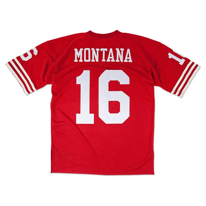Maillot authentique San Francisco 49ers NFL M&N Montana ROUGE