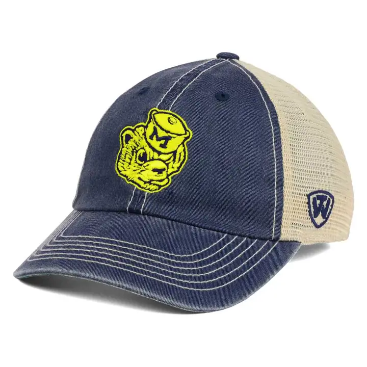 Michigan NCAA Wickler Mesh Vault Wolverine marine/beige