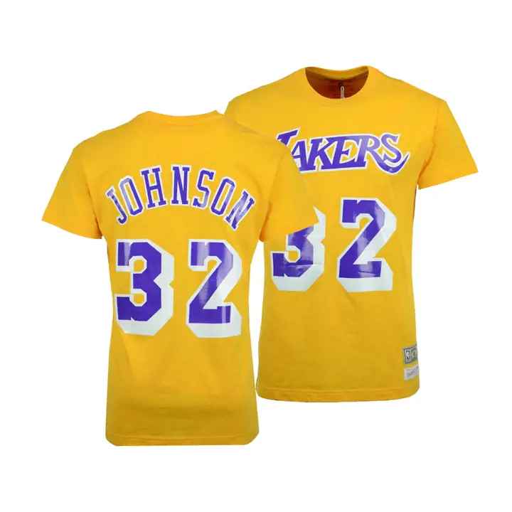 T-shirt Joueur LAKERS NBA M&N HWC Magic Johnson gl