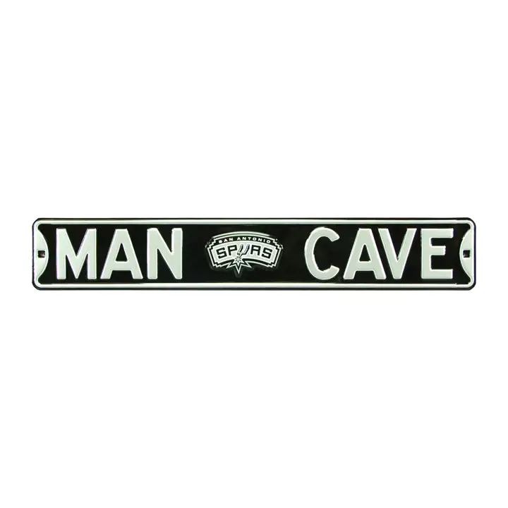 Pancarte authentique San Antonio Spurs - Cave à Hommes noire
