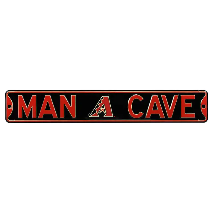 Panneau de rue authentique Arizona Diamondbacks - Rouge Man Cave