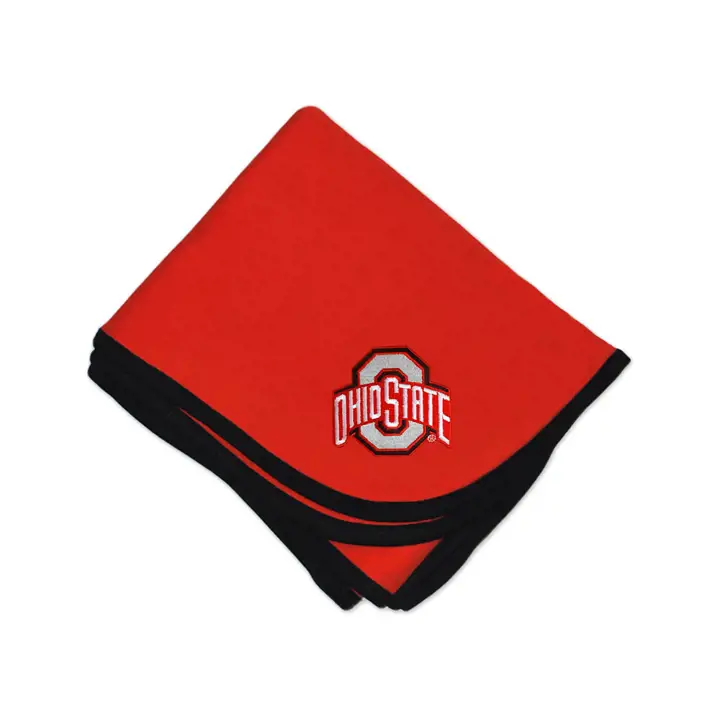 Couverture pour bébé NCAA Ohio State rouge/noir