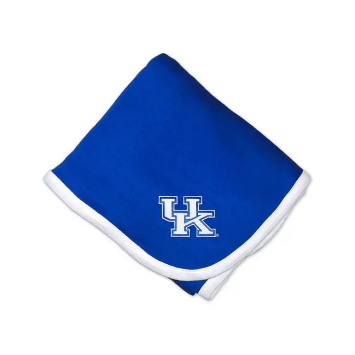 Couverture pour bébé NCAA Kentucky bleue/blanche