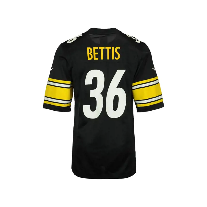 Maillot de joueur retraité NFL des Steelers Bettis noir/jaune