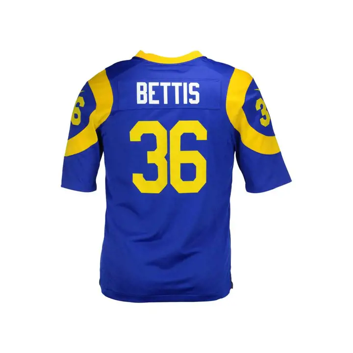 Maillot de joueur retraité des Rams de Los Angeles NFL Jerome Bettis rbl/gl