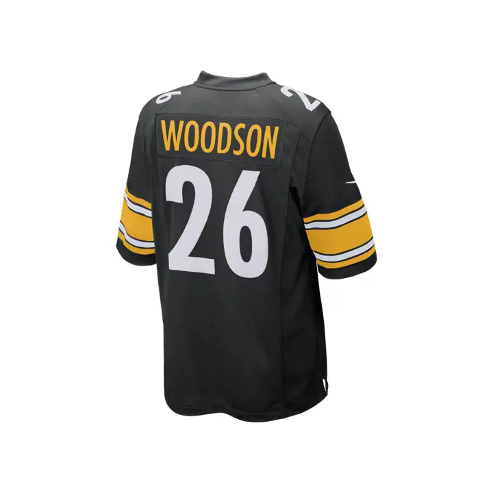 Maillot de joueur retraité NFL des Steelers Woodson, noir