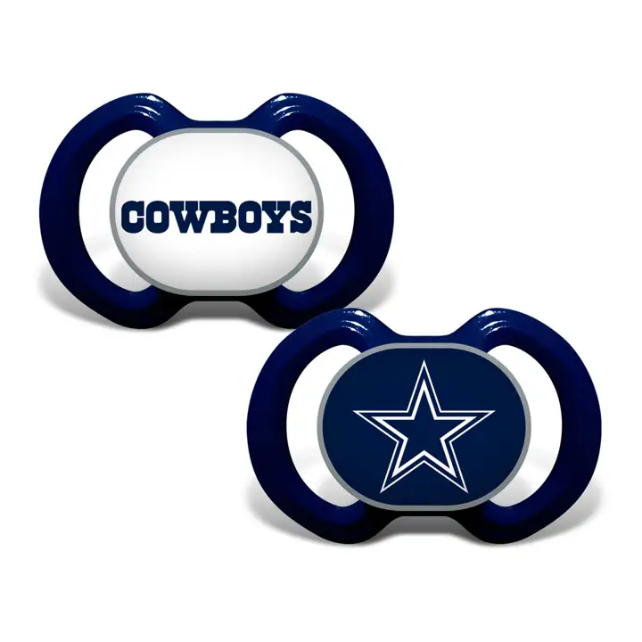 Sucette Dallas Cowboys, lot de 2, BLEU MARINE/blanc