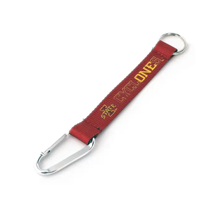 Iowa State CARABINER LANYARD KEYCHAIN  crim
