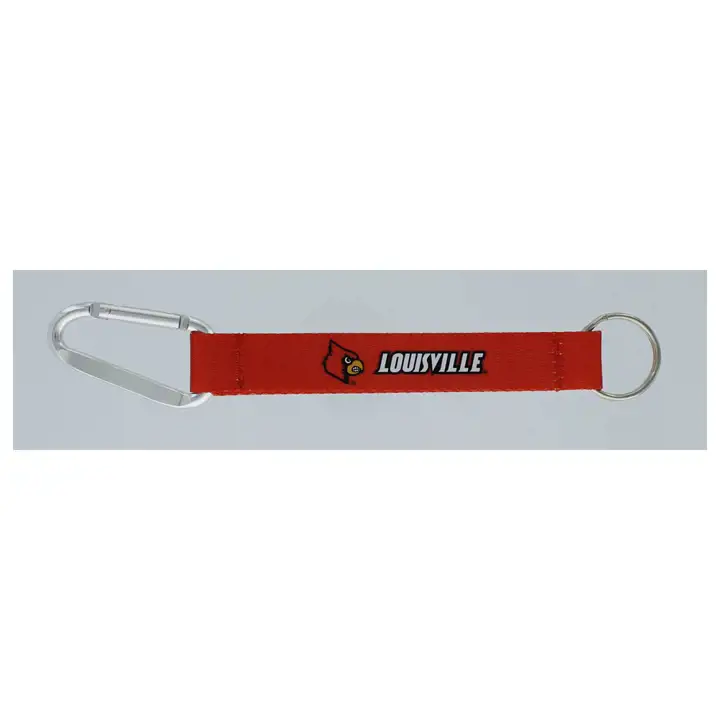 Porte-clés mousqueton Louisville rouge/argenté