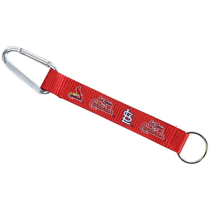 MOUSQUETON DE PORTE-CLÉS AVEC CORDON ET CARTES STL rouge