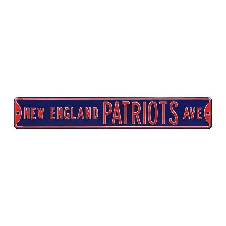Panneau de rue authentique PATRIOTS - Marine d'avenue