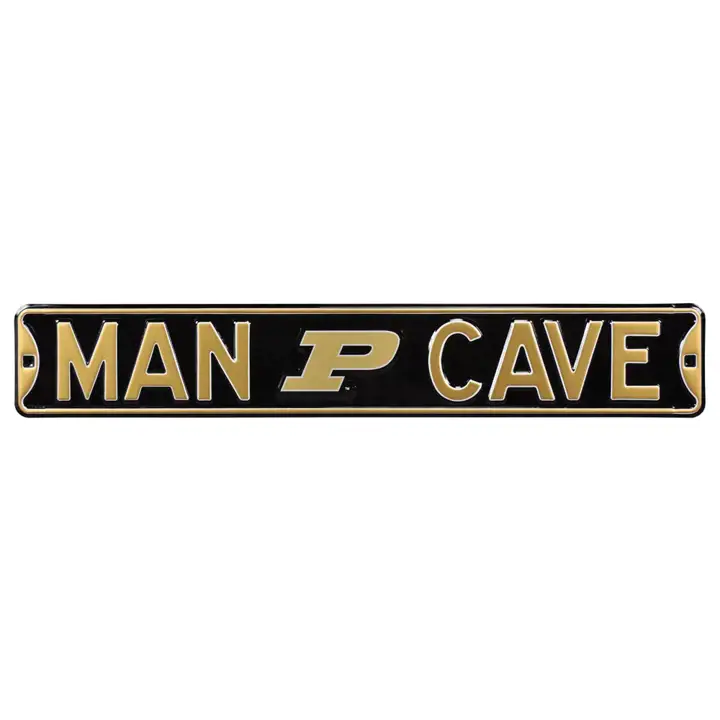 Plaque de rue authentique Purdue - Cave à Homme blk/olgl